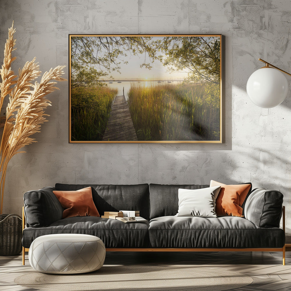 Goldener Steg | Leinwand