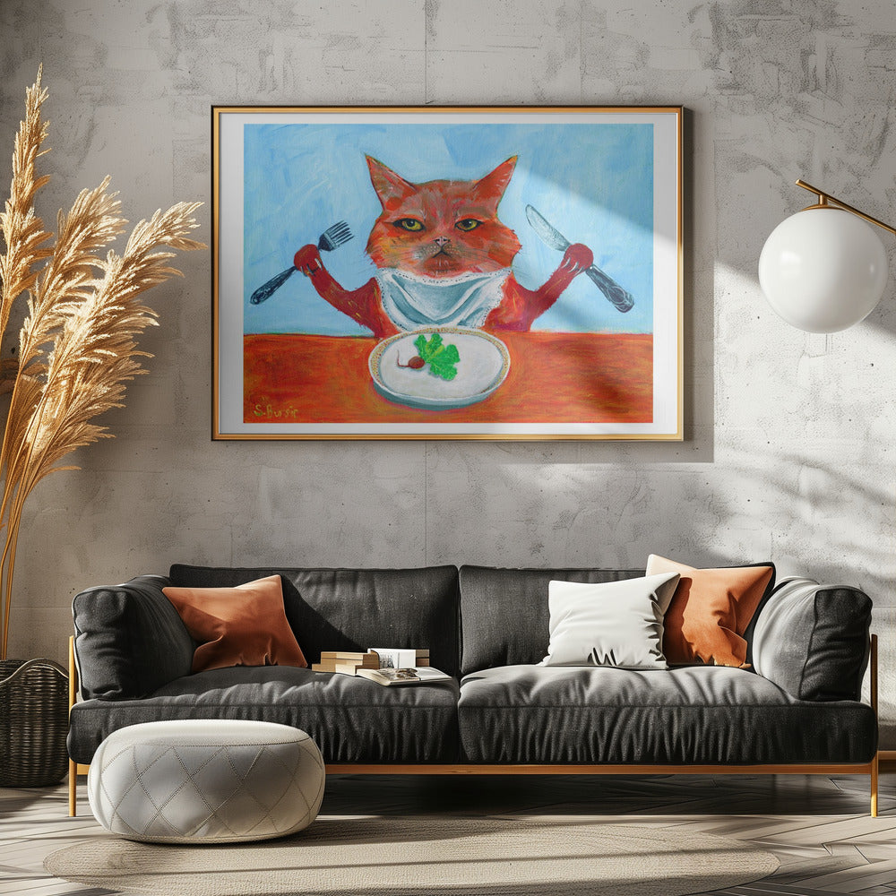 Vegane Katze | Poster