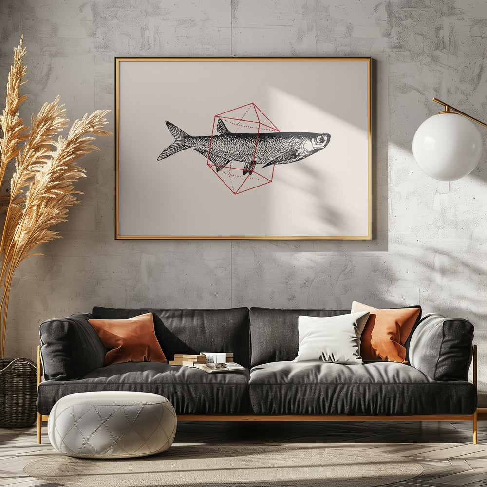 Fisch in Geometrie Nr. 2 | Leinwand