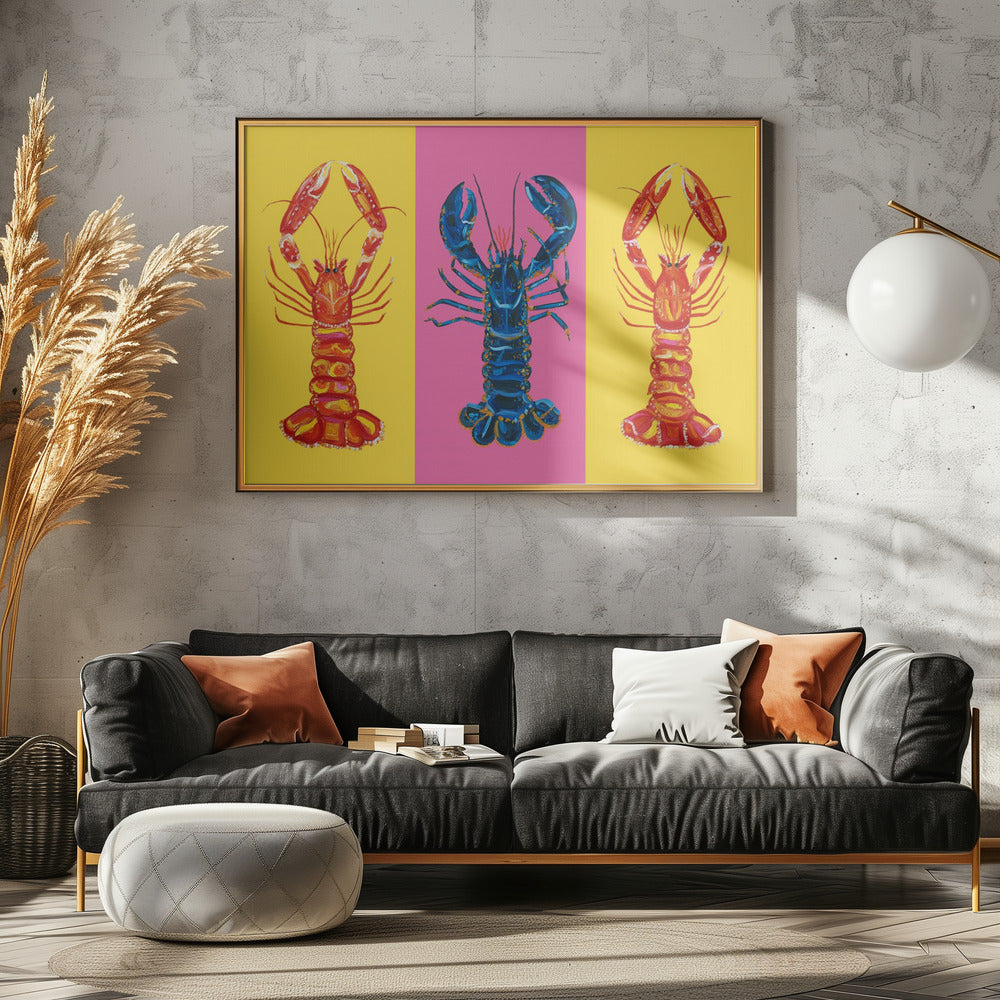 Hummer-Langustinen Pop Art 2 | Leinwand