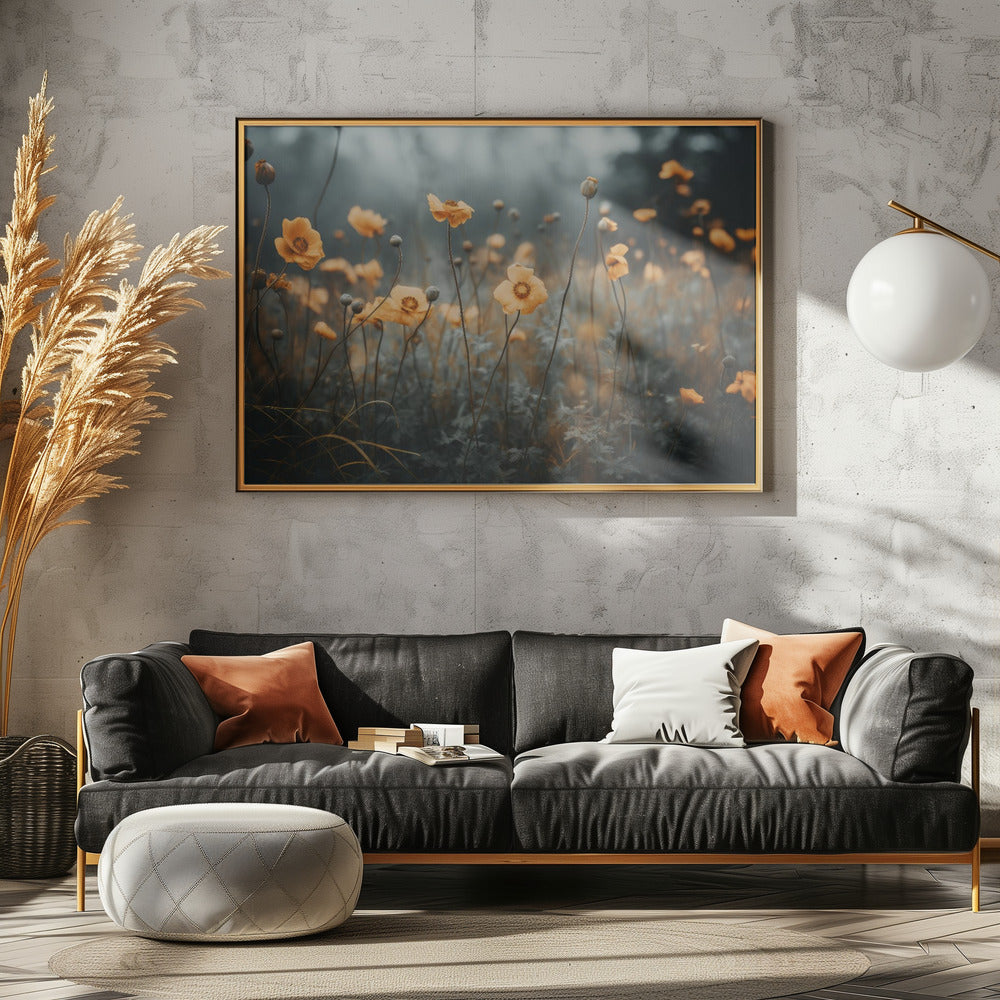 Goldener Mohntraum | Leinwand