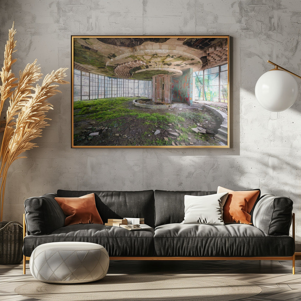 Die verfallende Bar | Leinwand