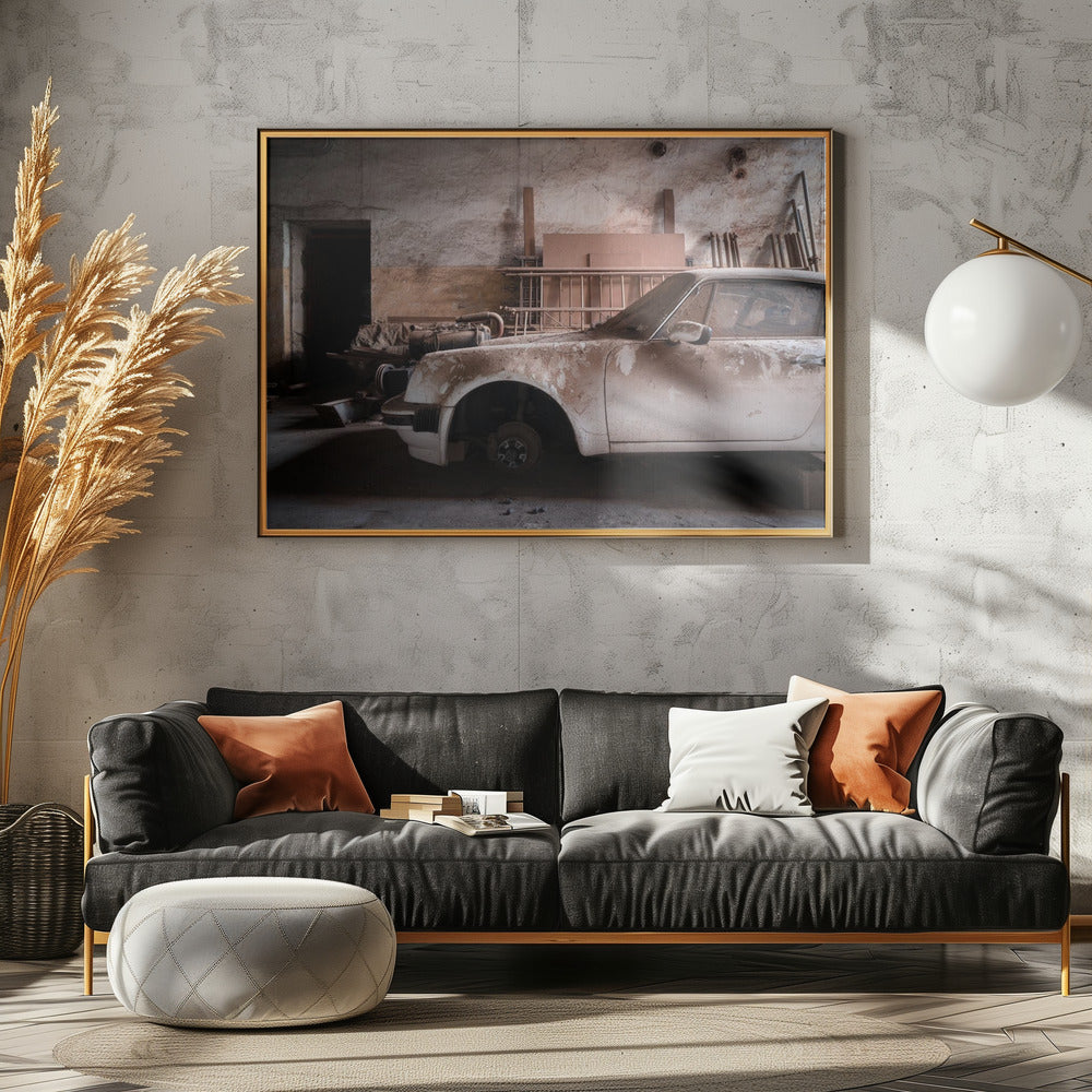 Dusty Porsche | Leinwand