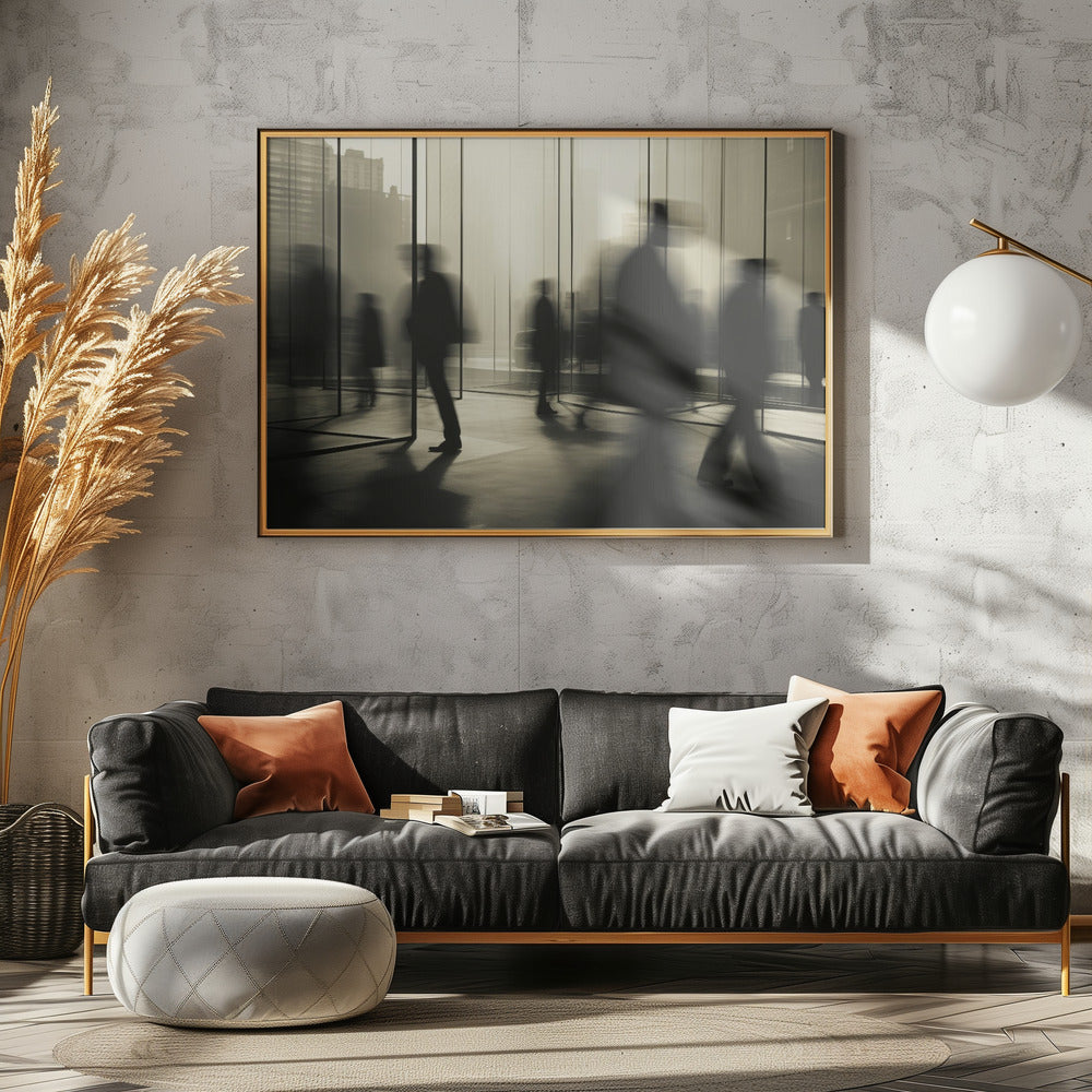Geisterhafter Stadtbummel | Leinwand