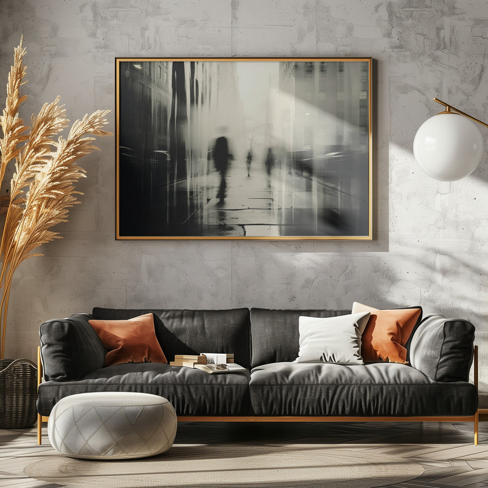 Geisterhafter Stadtbummel | Leinwand