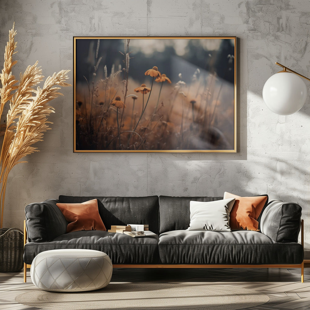 Goldenes Blütenfeld | Leinwand