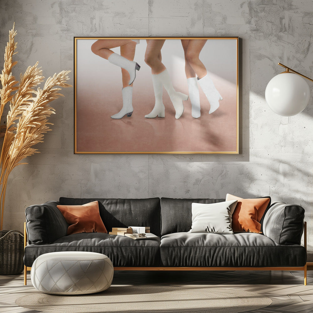 Stiefel in Bewegung | Poster