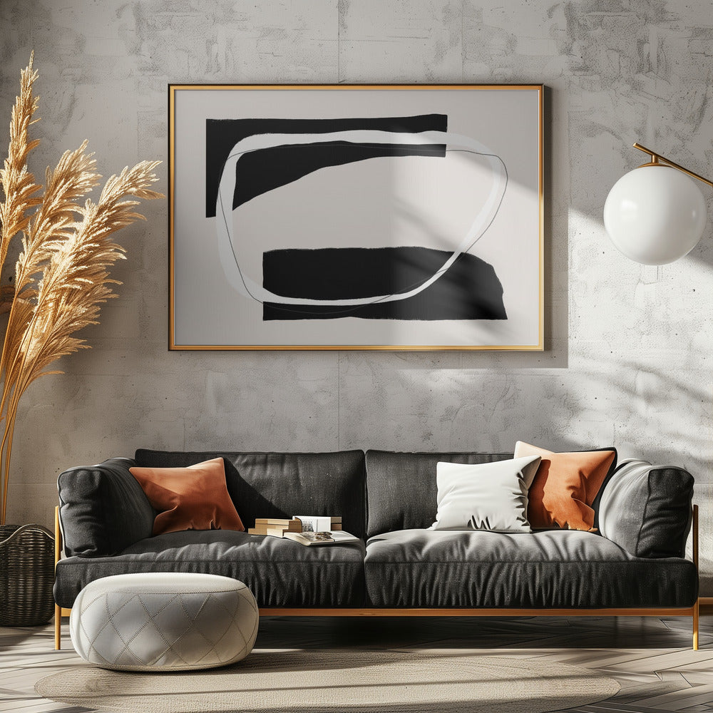 Monochromer Fluss | Poster