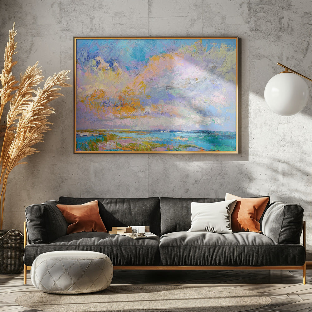 Bunte Landschaft | Leinwand