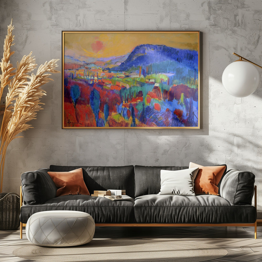 Expressionistisches farbenfrohes Abstraktes | Leinwand