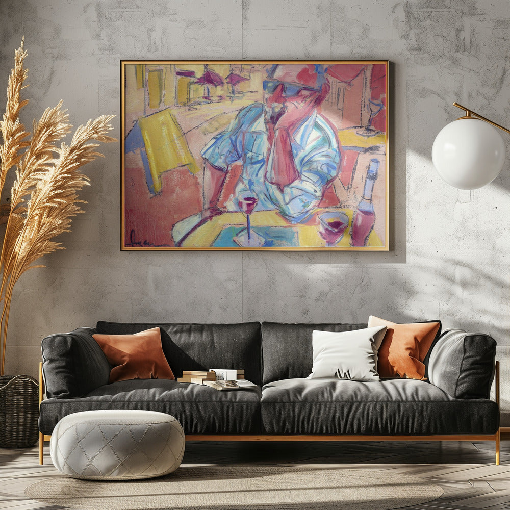 Contemplative Cafe Moment | Poster