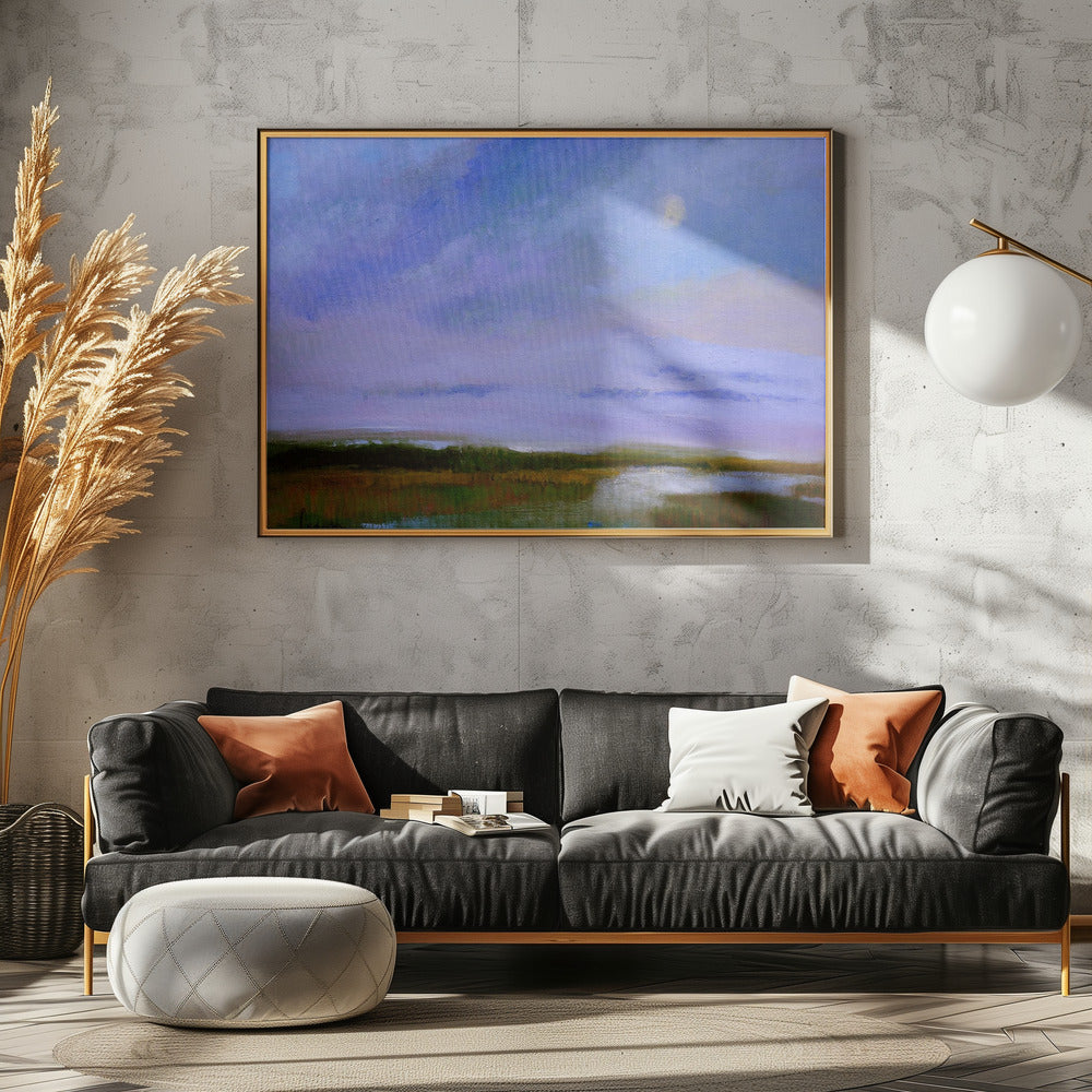 Mondlandschaftsreflexionen | Leinwand