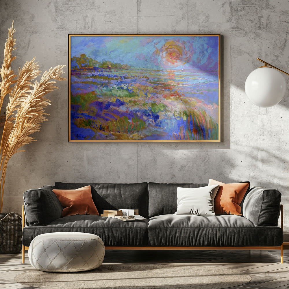 Lebendiges Horizontglühen | Leinwand