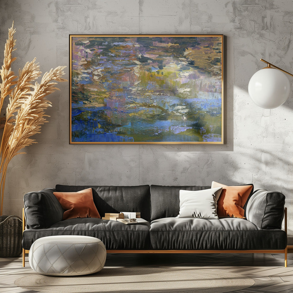 Gewellte Reflexionen | Leinwand