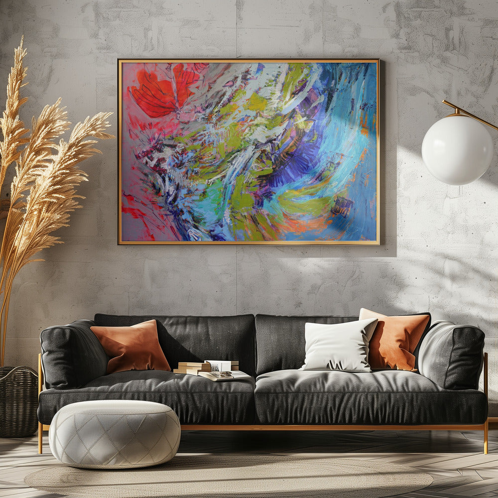 Der Fluss fließt durch sie | Poster