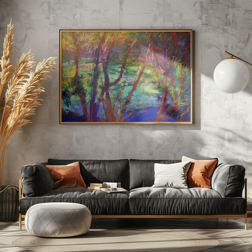 Lebendiger Waldfluss | Poster