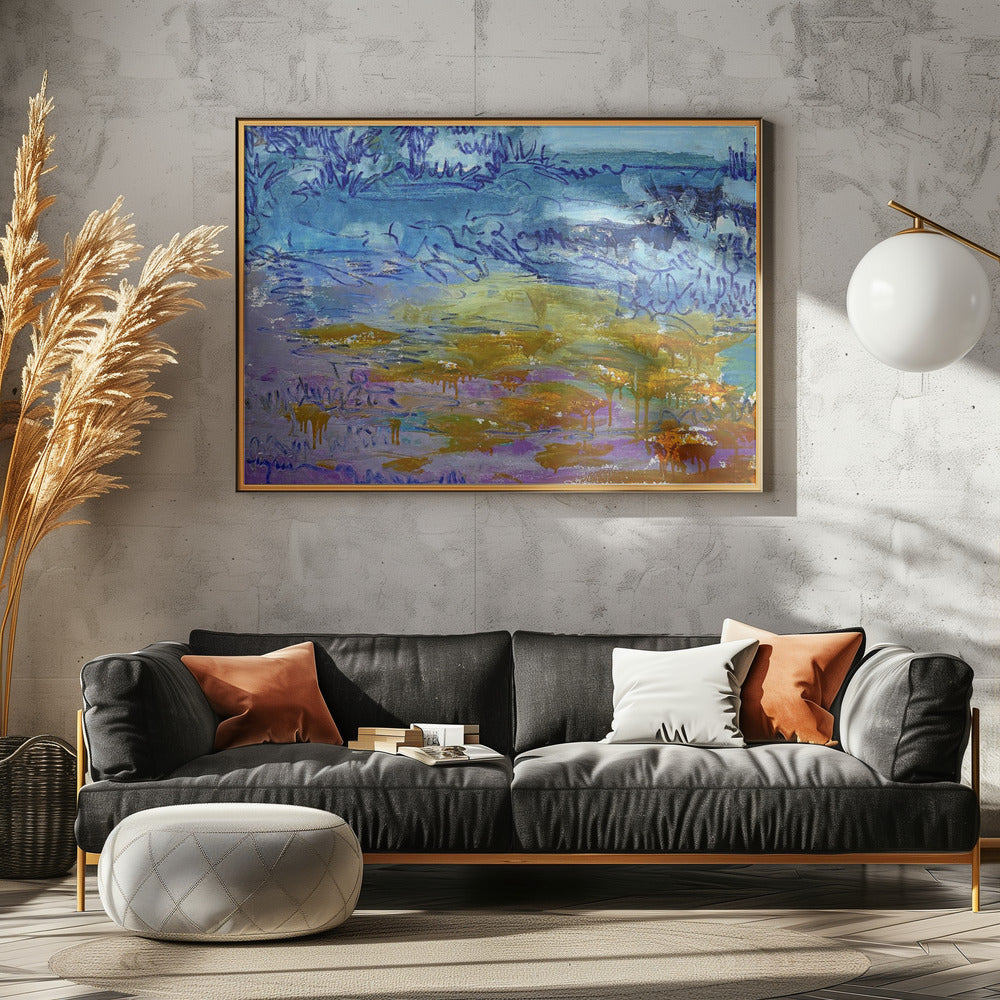 Expressionistisches farbenfrohes Abstraktes | Leinwand
