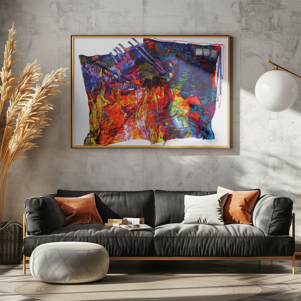 Bunter Wandteppich | Leinwand