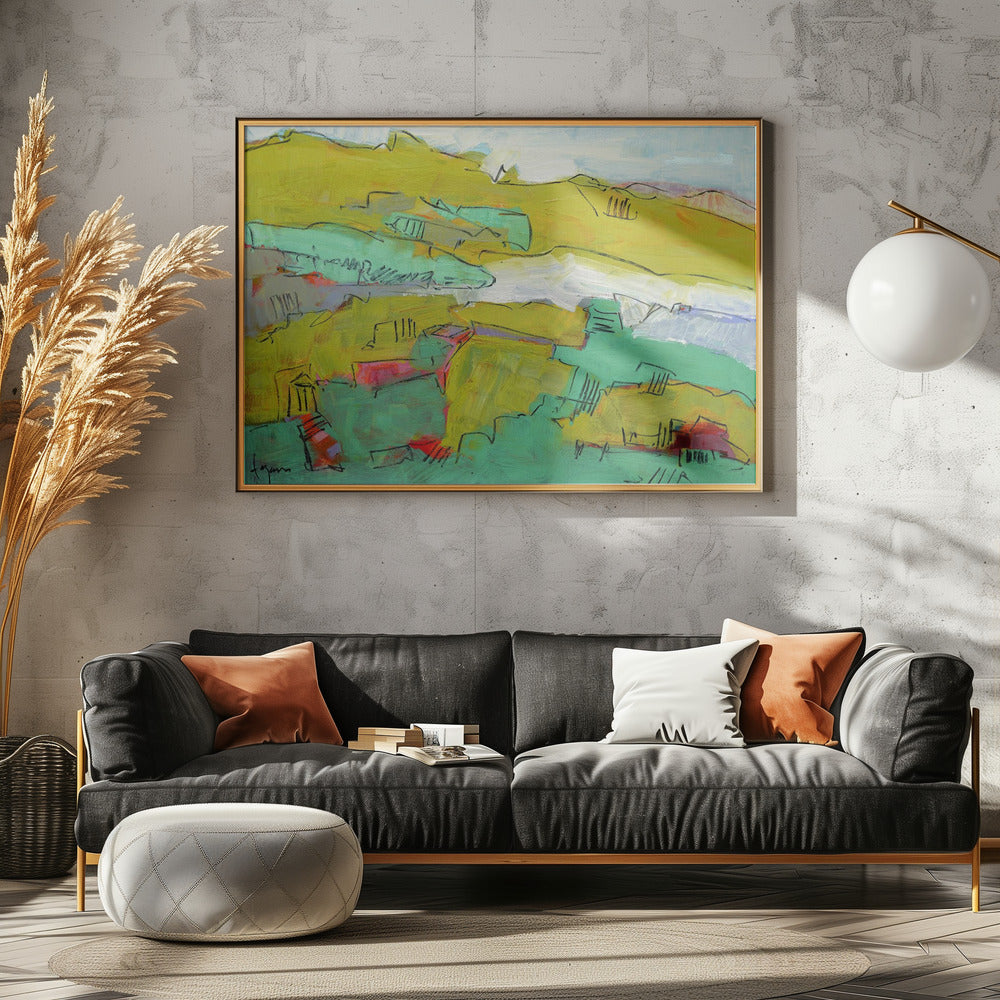 Vibrant Hillside | Canvas