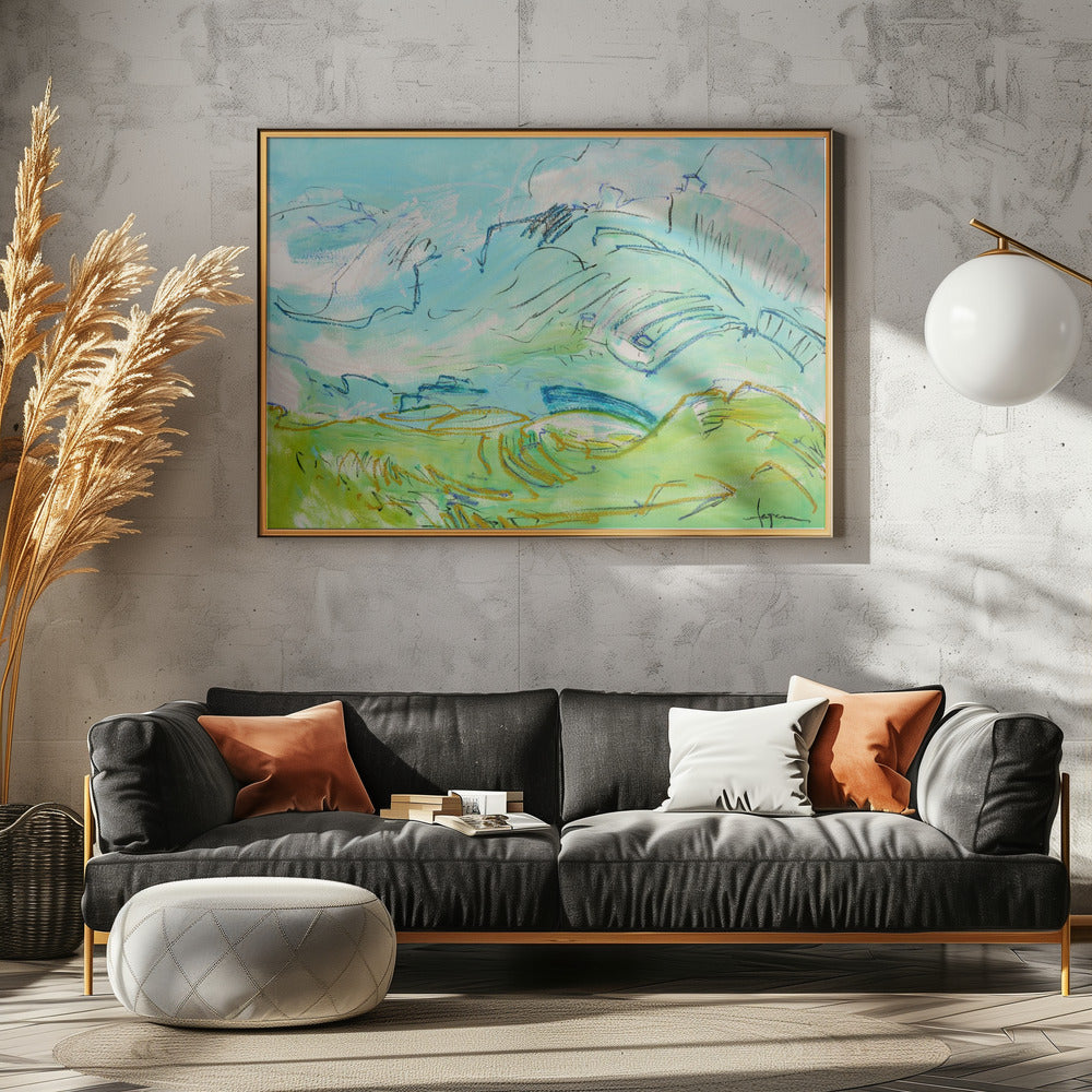 Wunderliche Hügellandschaft | Poster