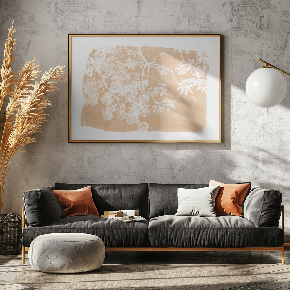 Orangenbaum-Laub-Silhouette | Poster