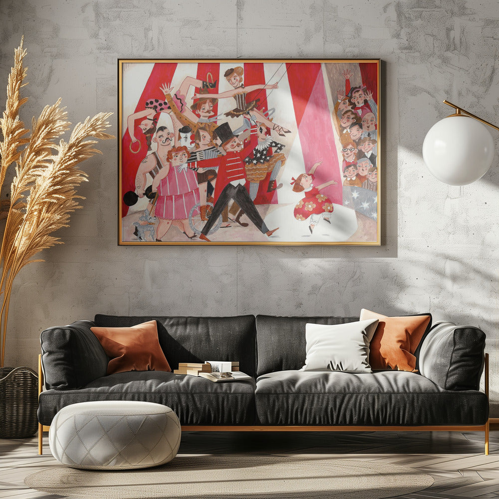 Zirkus in der Stadt | Leinwand