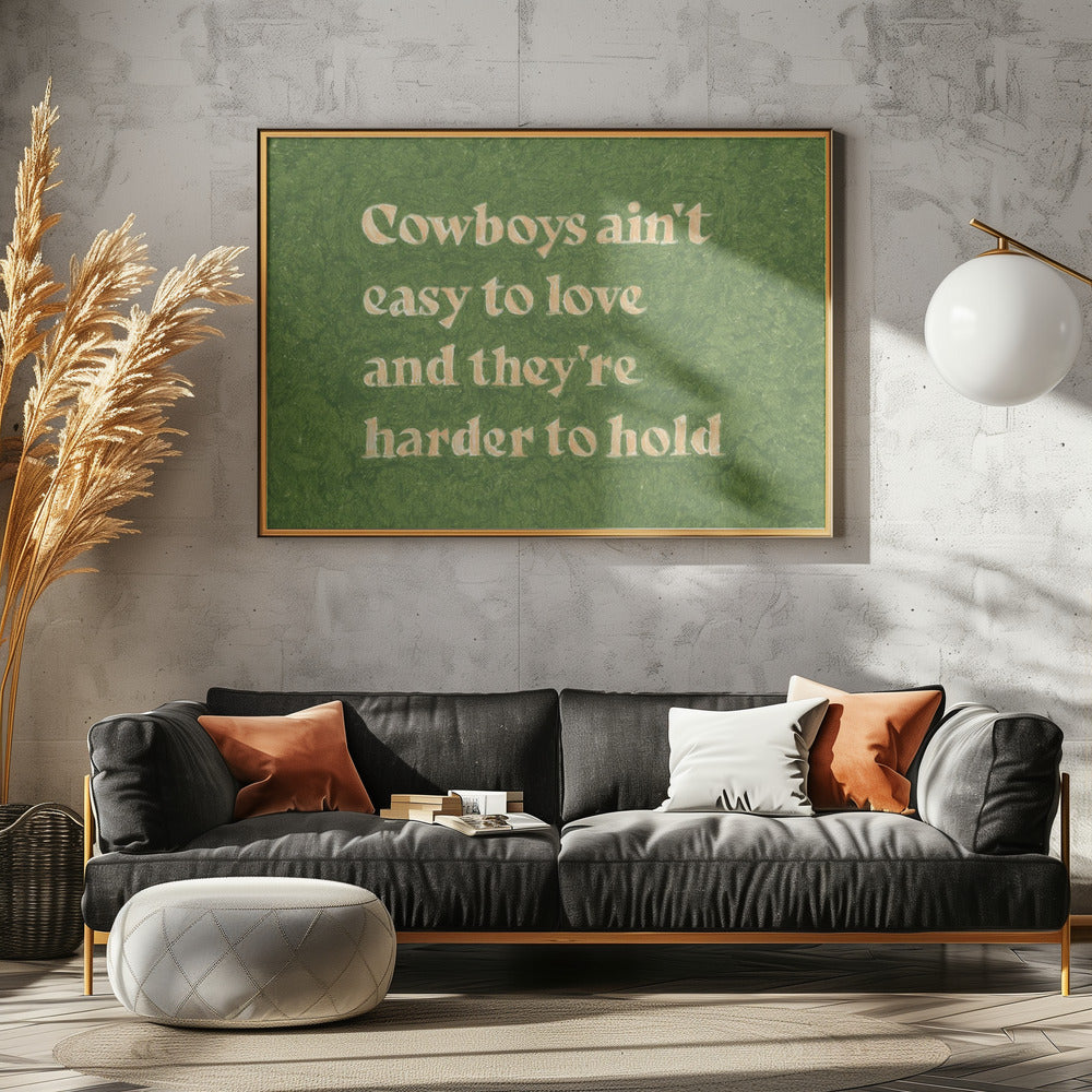 Cowboys sind nicht leicht zu lieben | Leinwand
