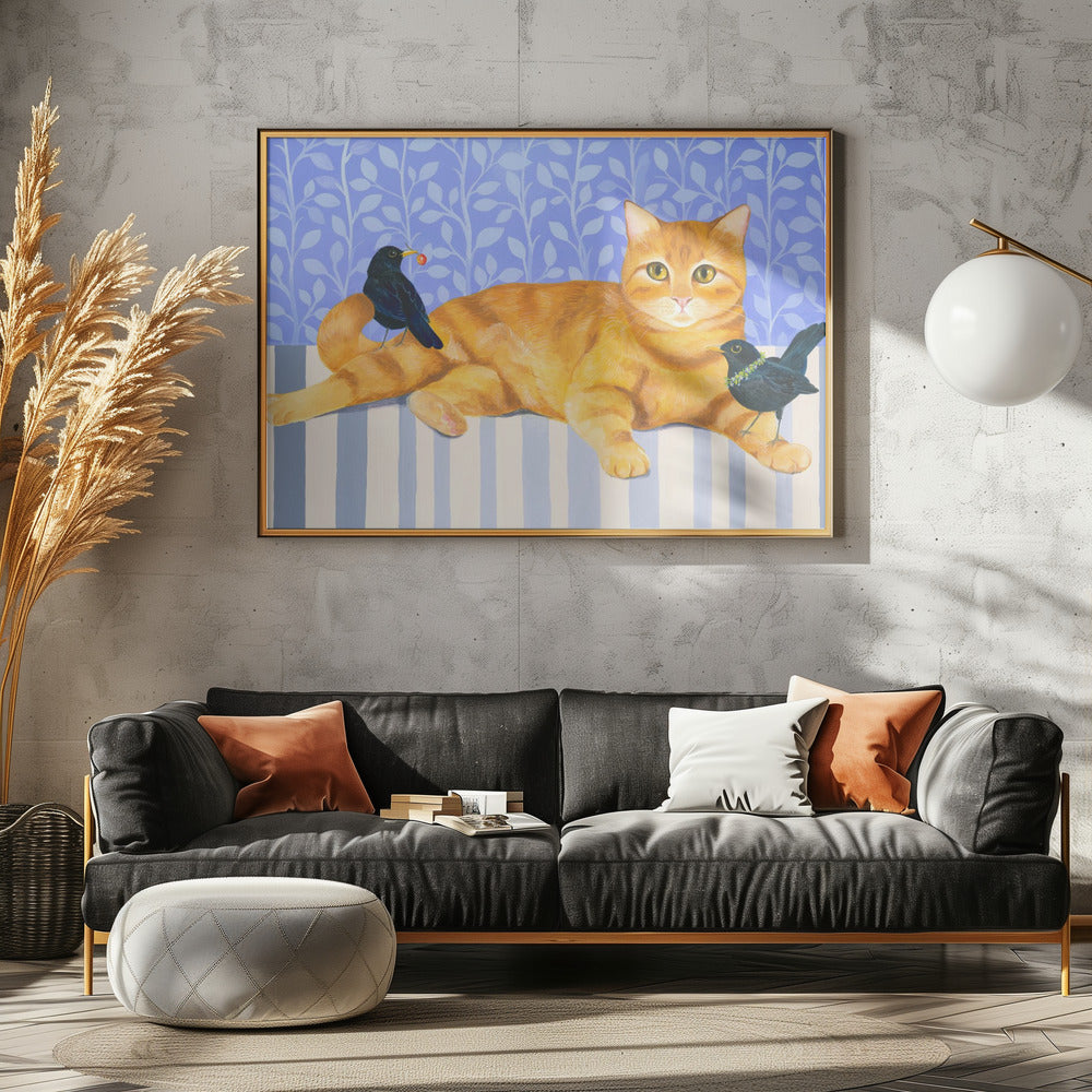 Relaxed Orange Tabby Cat | Poster