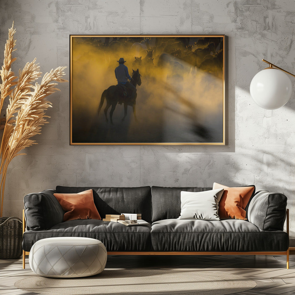 Cowboy und Pferde | Poster