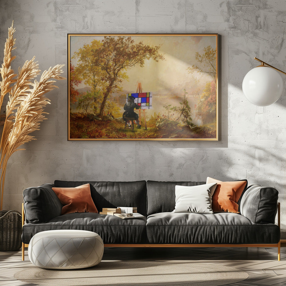 Kubistische Landschaft | Leinwand