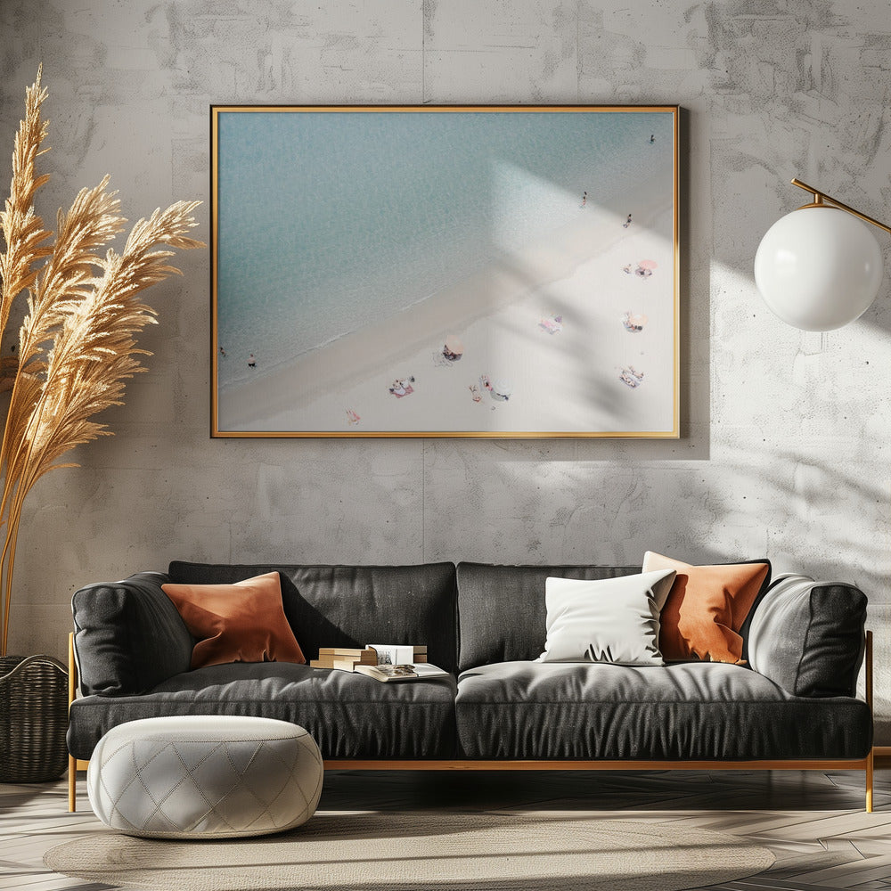 Strandansicht aus der Luft | Leinwand