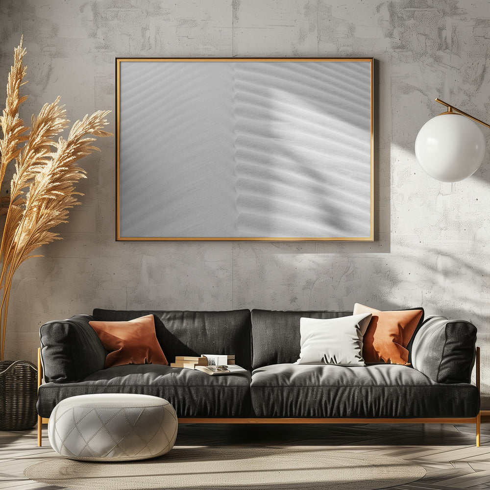 Minimalistische Sanddüne | Leinwand