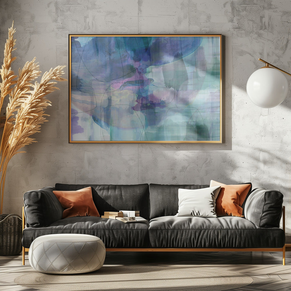 Aquarelle Blues 1 | Leinwand