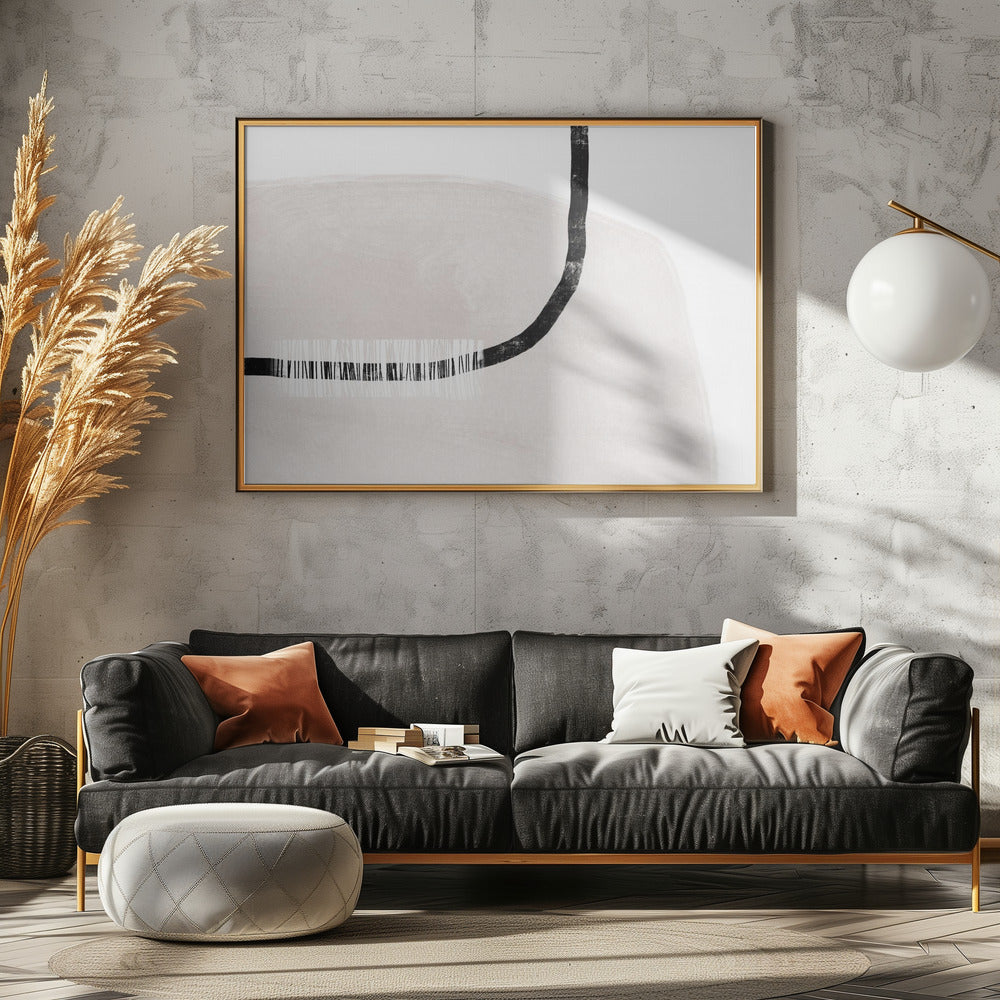 Gebogene Stille | Leinwand