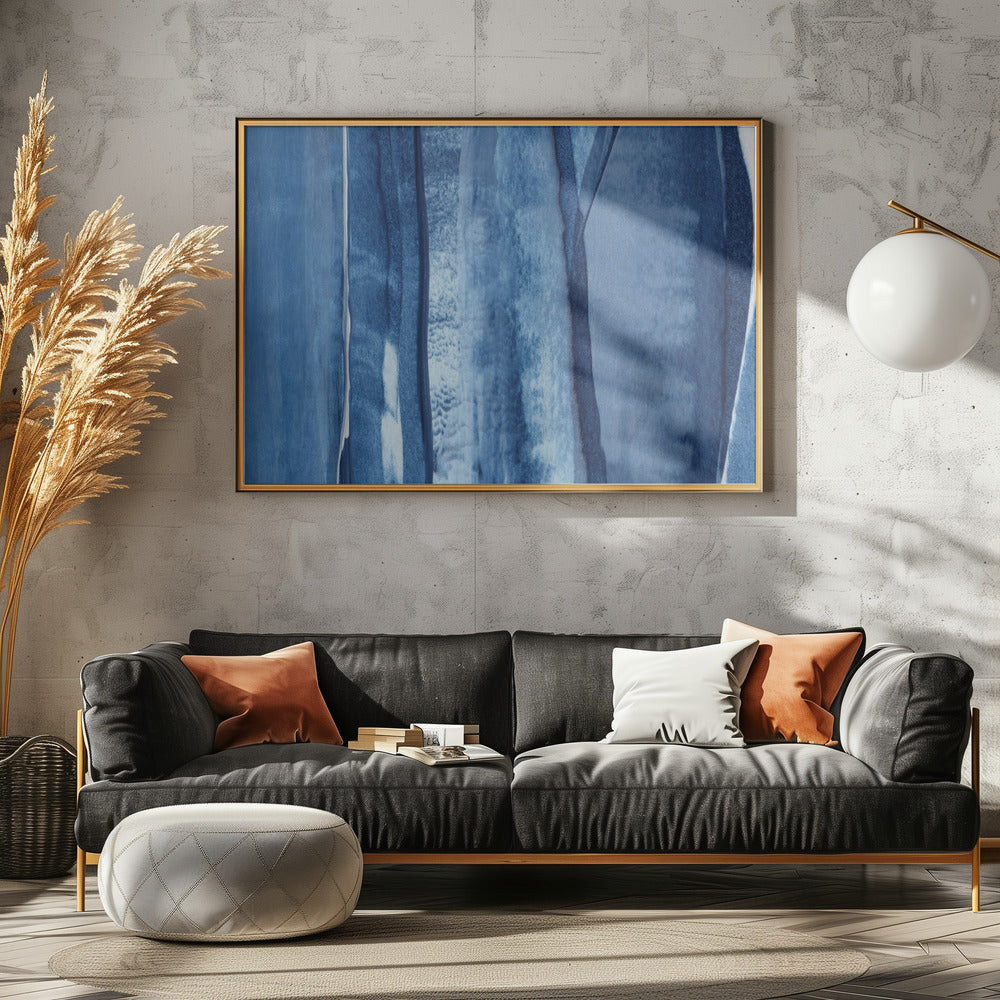 Blue Lines And Shades | Canvas