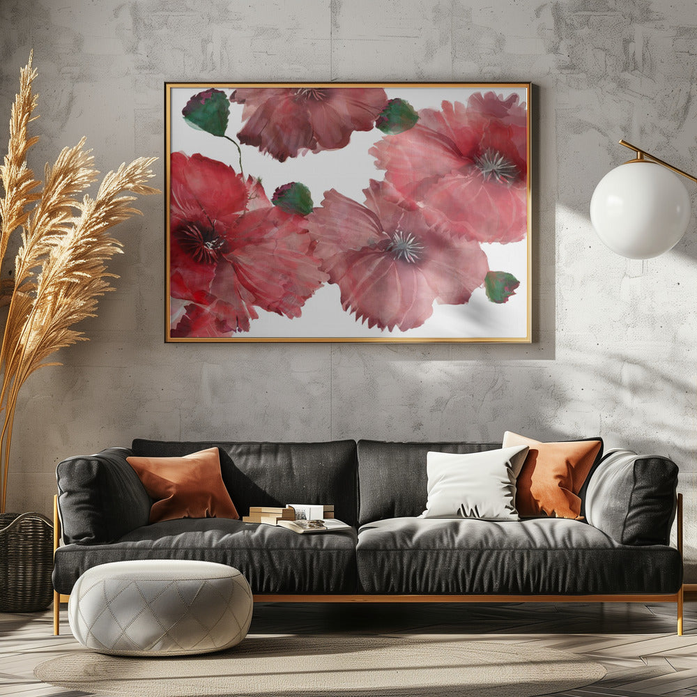 Big Red Flowers 1 | Poster