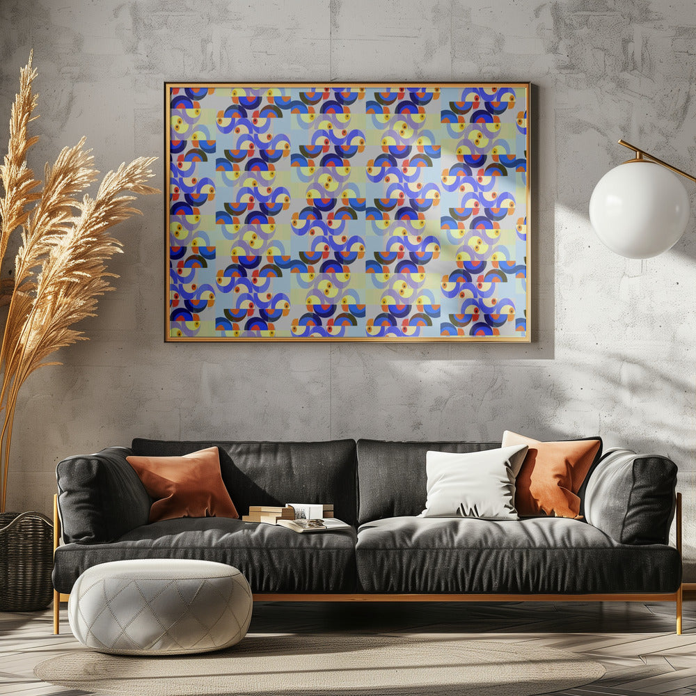 Retro Bird Mix | Canvas