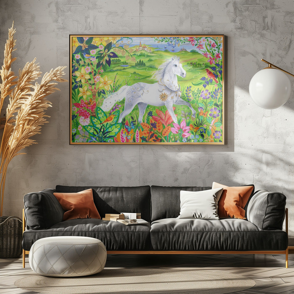 Majestic White Horse | Canvas