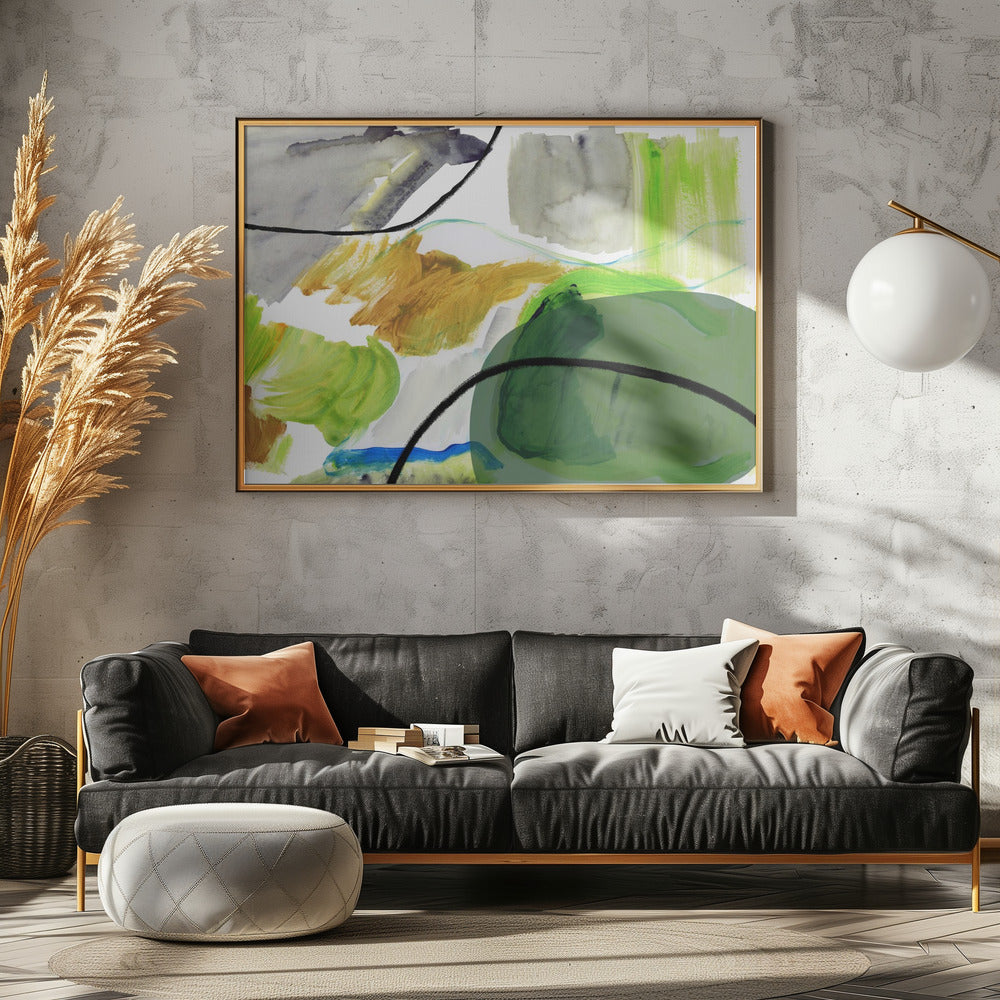 Fließende abstrakte Formen 3 | Poster