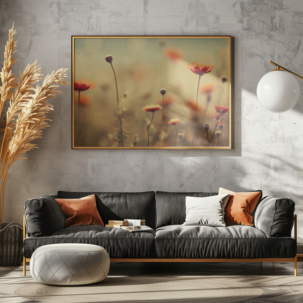 Flüsternde Mohnblumen | Leinwand