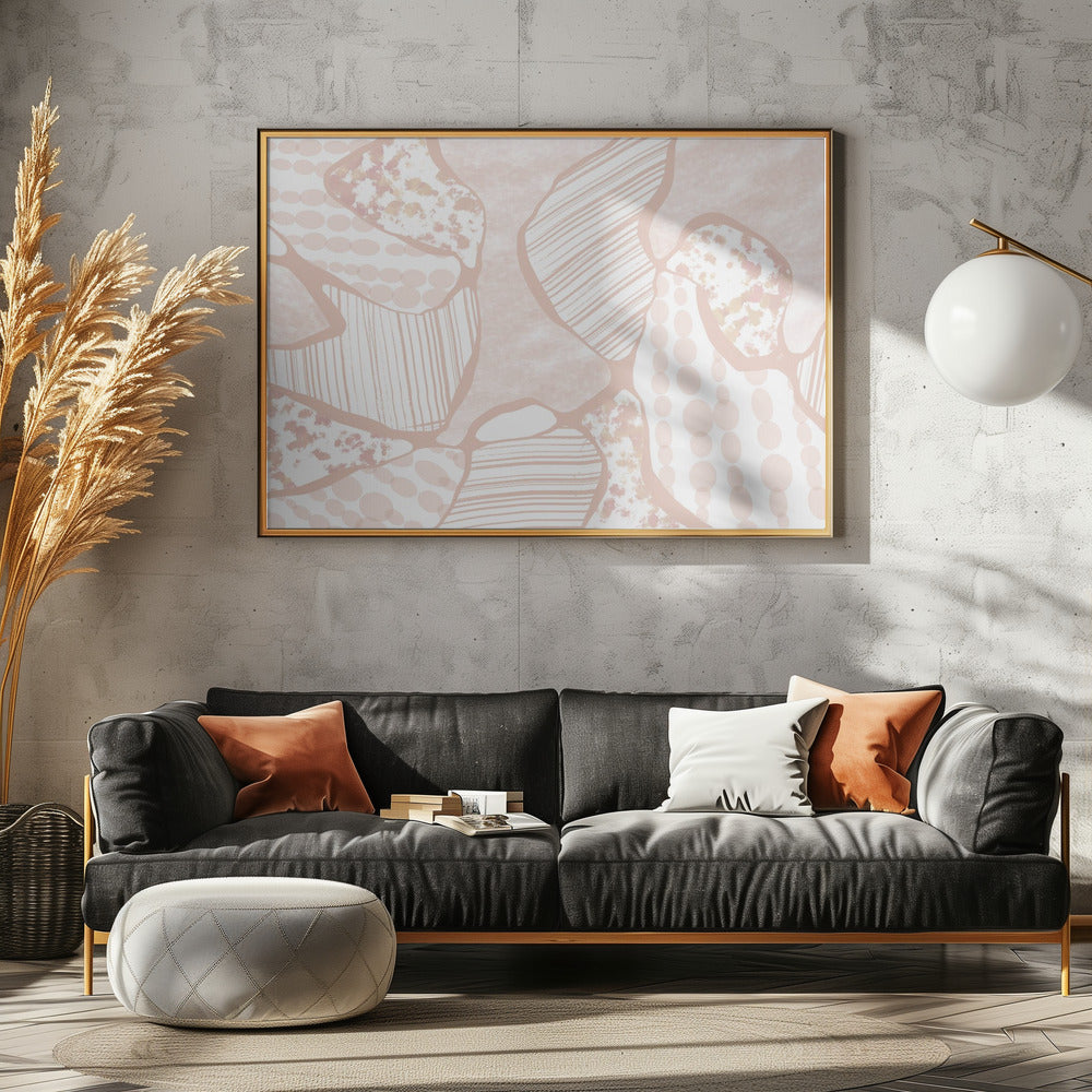 Geschwungene Muster tanzen | Poster