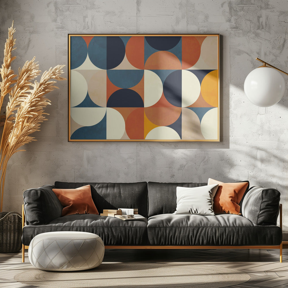 Geometrie New12 Marron | Leinwand