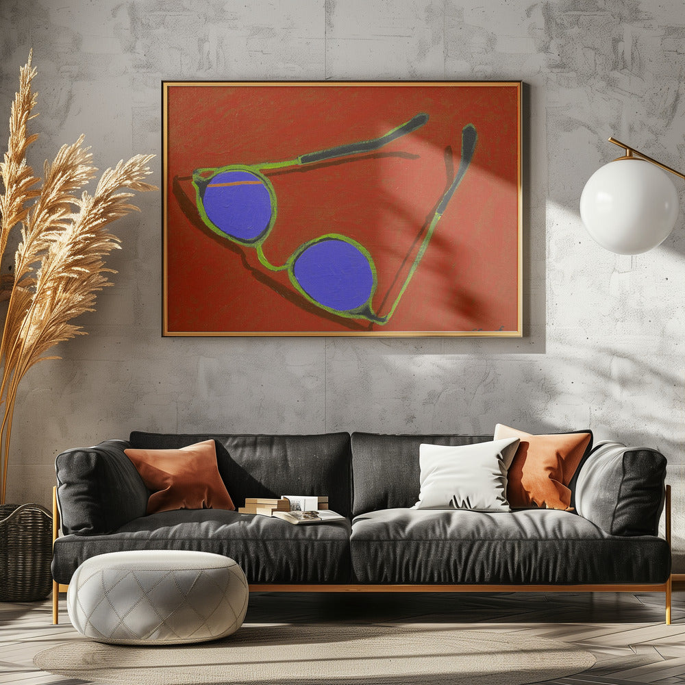 Sunglasses On Red | Poster
