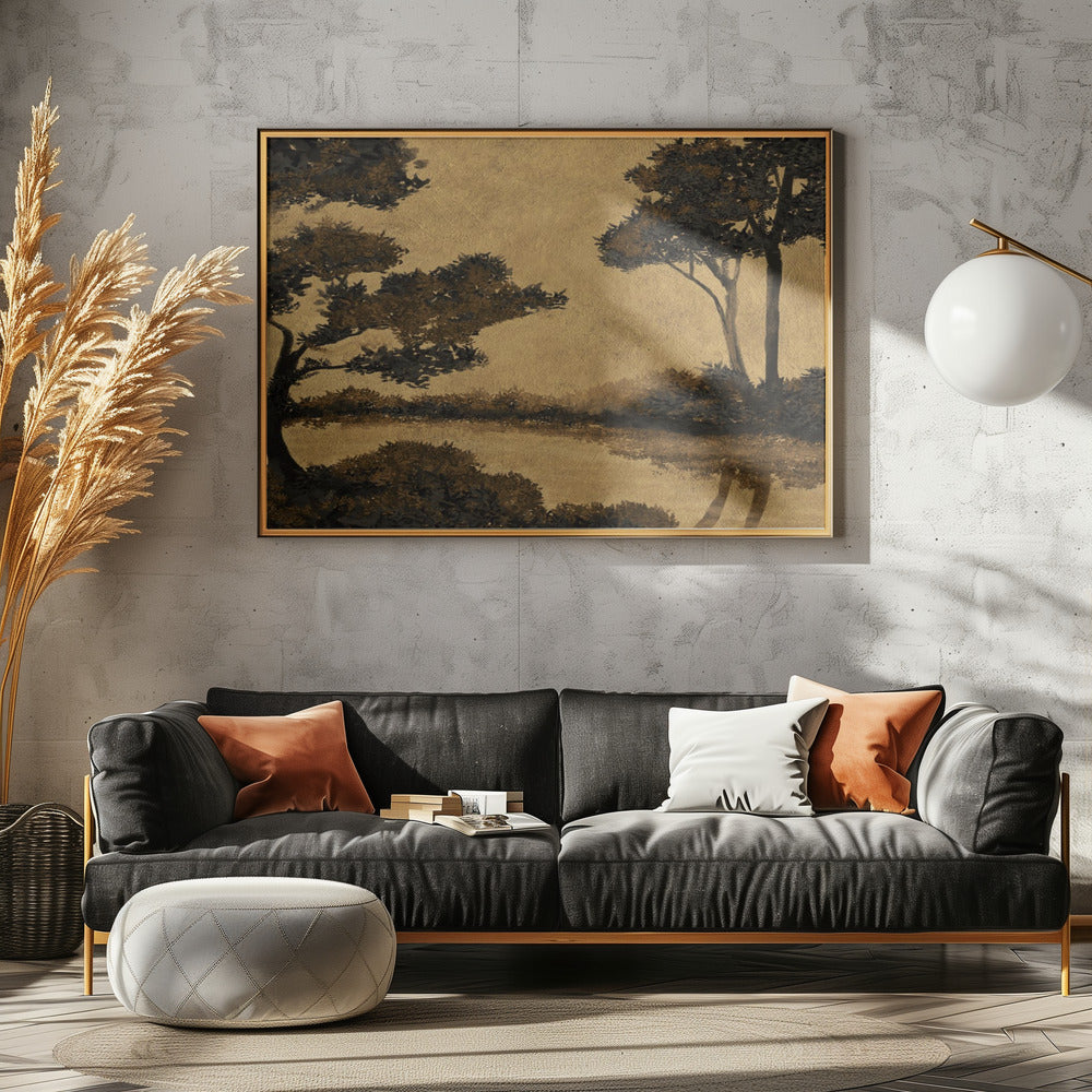 Wooland Teich | Leinwand