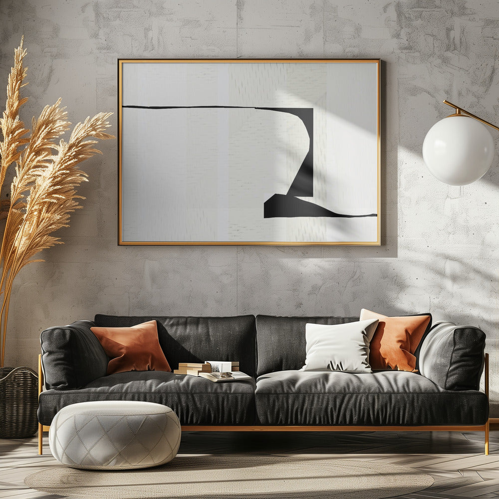 Weiße Webkunst 2 | Leinwand