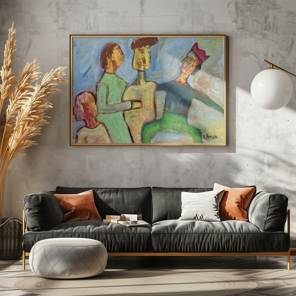 Die netten Freunde. | Leinwand