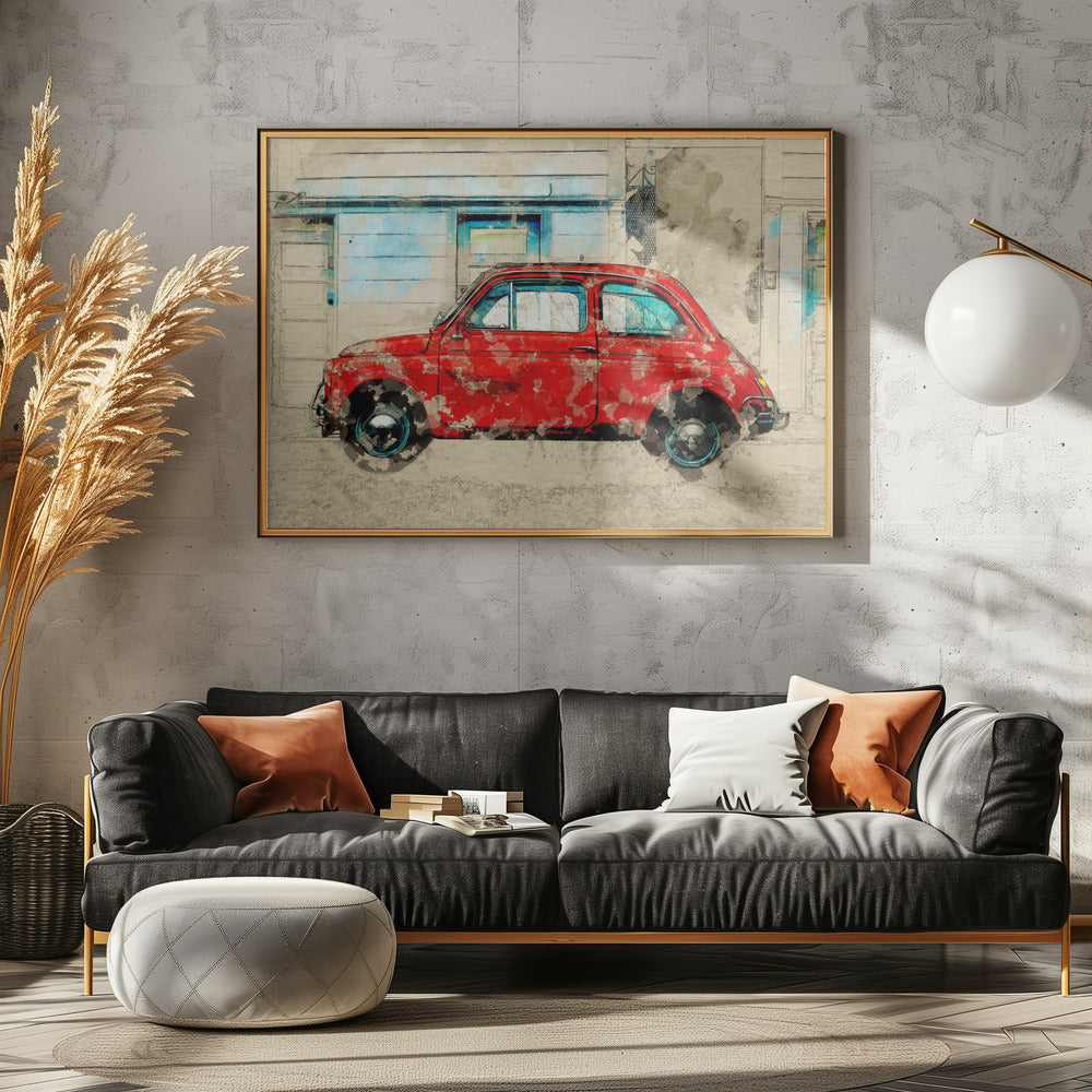 Retro-Auto | Leinwand