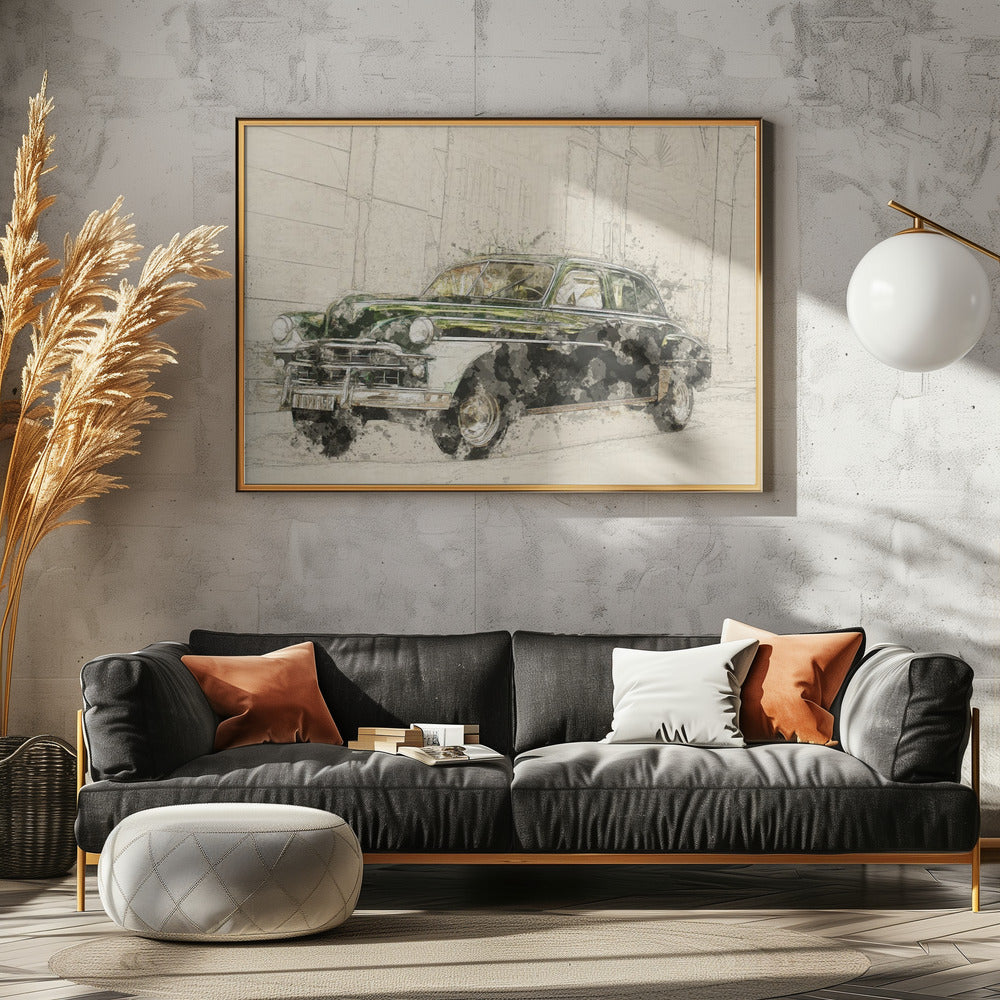 Retro-Auto | Leinwand
