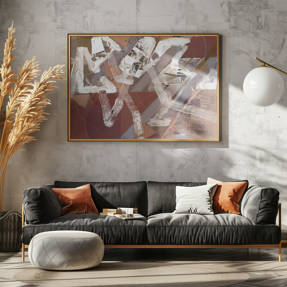 Abstrakte Kreise und Texturen 2 | Leinwand