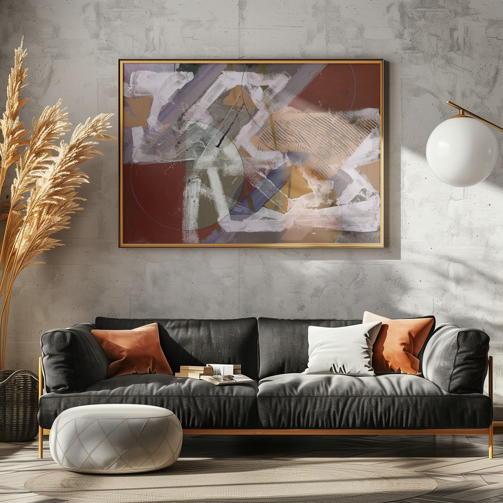 Abstrakte Kreise und Texturen 1 | Poster